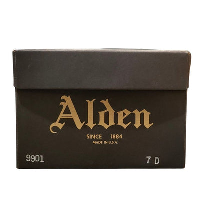 オールデン レザーシューズ プレーントゥ コードバン 9901 ブラック サイズUS7D Alden  約cm【LA】【中古】