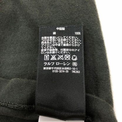 美品◆ダブルアールエル ラルフローレン 半袖Tシャツ 中国製 メンズ サイズXS カーキ RRL RALPH LAUREN 【AFB26】