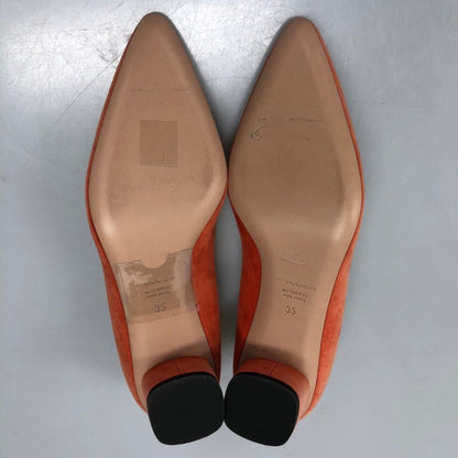 ペリーコ パンプス スエード オレンジ系 35 PELLICO 約22.0cm【AFD13】