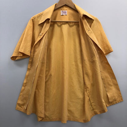 美品◆タウンクラフト 70S 半袖シャツ ヴィンテージ イエロー メンズ サイズS TOWNCRAFT 【AFB6】