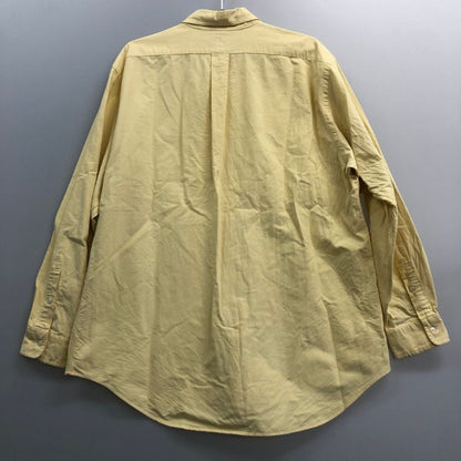 美品◆ラルフローレン ボタンダウンシャツ 90S YARMOUTH 刺繍 イエロー メンズ サイズ16 1/2 Ralph Lauren 【AFB6】