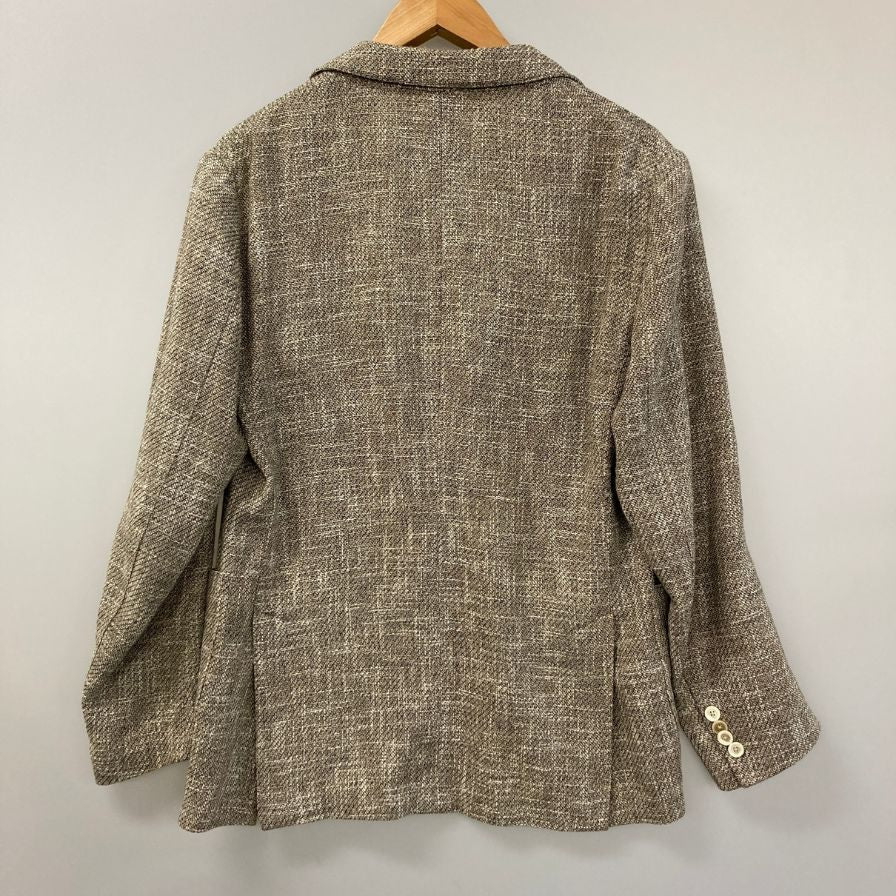 中古◆ラルディーニ 3B テーラードジャケット ブラウン系メンズ サイズ48 LARDINI 【AFB26】