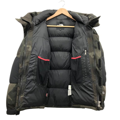 中古◆ザノースフェイス ダウンパーカー ノベルティ バルトロライトジャケット ND92341 カモフラ柄 メンズ サイズM カーキ THE NORTH FACE 【AFA10】