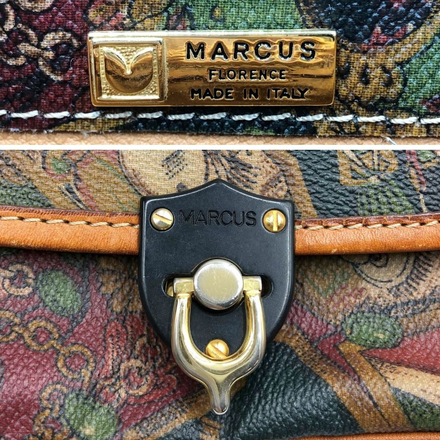 マーカス ショルダーポーチ 総柄 ユニセックス ブラウン系 MARCUS【AFE5】