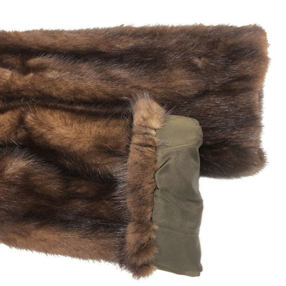 美品◆FUR SALON 高島屋 ファーコート ミンク ロング丈 ブラウン 【AFF22】