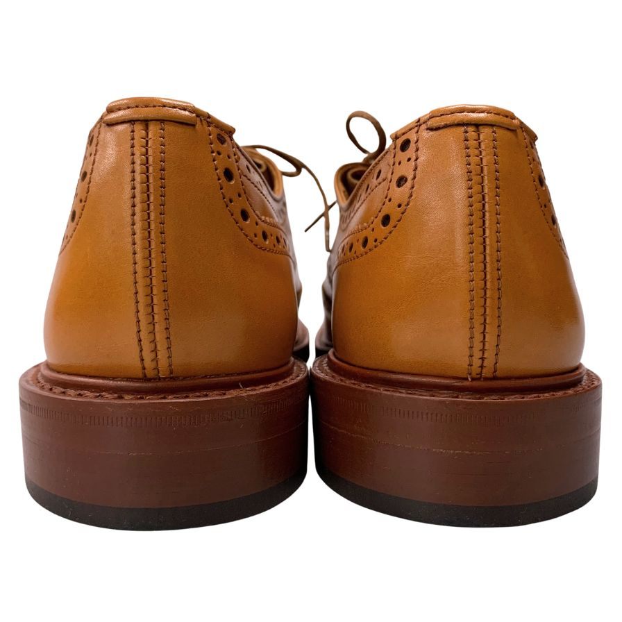 トリッカーズ レザーシューズ カントリー ウイングチップ バートン M5633 メンズ サイズ9.5 ブラウン Tricker’s BOURTON ビジネスシューズ 約28.0cm【LA】【中古】