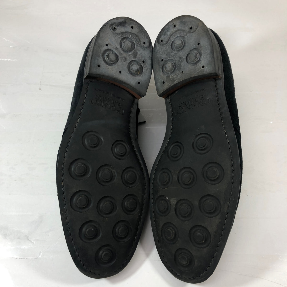 クロケット＆ジョーンズ SOMERSET  チャッカブーツ スエード ブラック サイズUK6E Crockett & Jones 約25.0cm【AFC53】
