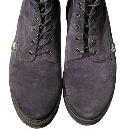 パラブーツ レースアップブーツ ベルジュラック スエード ネイビー サイズ7.5 メンズ Paraboot BERGERAC ブーツ 約25.5cm【LA】【中古】