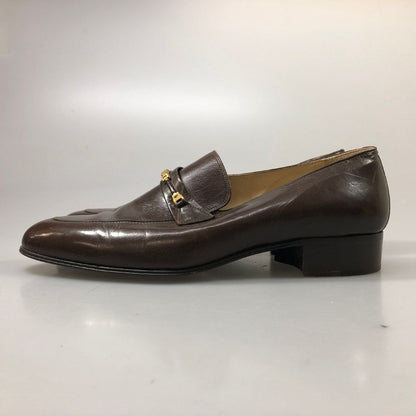 バリー レザーシューズ ローファー 4612 カーフ ブラウン メンズ サイズ8.5 BALLY 約27.5cm【AFC6】