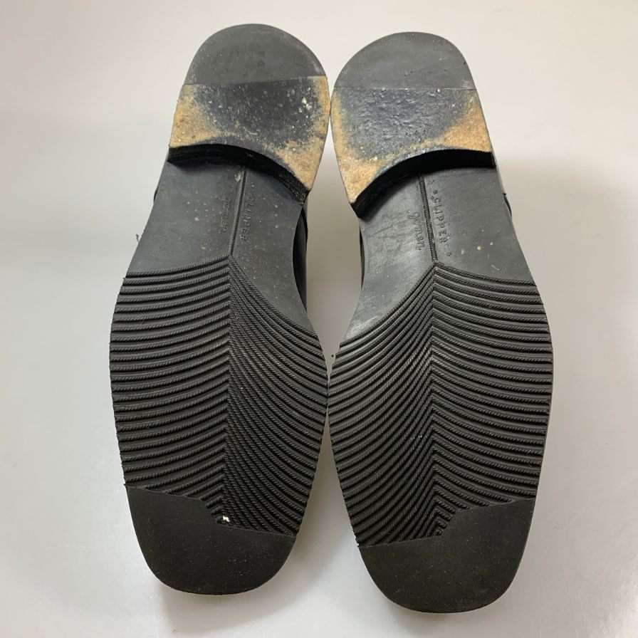 モレスキー レザーシューズ 33221 Vフロント プレーントゥ カーフ ブラック サイズUK8.5 メンズ MORESCHI 約26.5cm【PTM1】