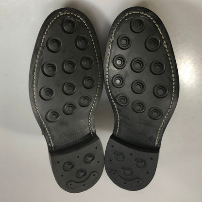 トリッカーズ モーガン レザーシューズ ダブルモンク ストラップ 7867 ブラック ブルー メンズ サイズ7.5 Tricker‘s MORGAN ビジネスシューズ 約26.0cm【LA】【中古】