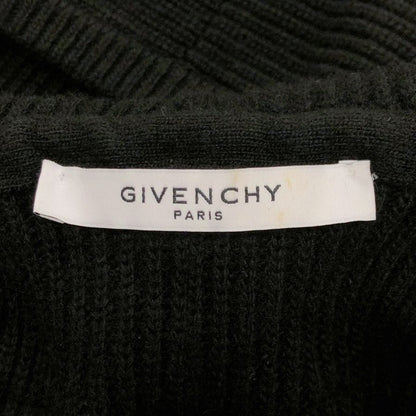 極美品◆ジバンシー ニット フード コート ダブルジップ レディース カシミア混 サイズXS ブラック 15A 0870 515 GIVENCHY 【AFB17】