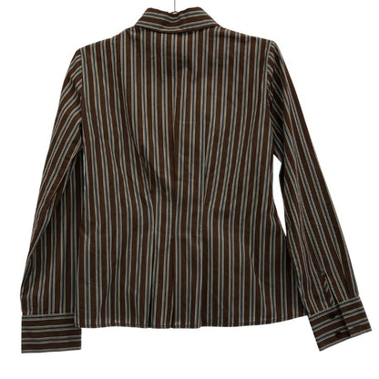 極美品◆フィロソフィーディアルベルタフェレッティ 長袖シャツ ストライプ レディース サイズI40 PHILOSOPHY di ALBERTA FERRETTI 【AFB39】