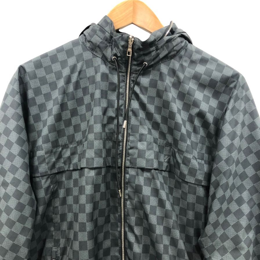 中古◆ルイヴィトン リバーシブルジャケット ダミエ ブラック メンズ サイズ48 RM112D LOUIS VUITTON 【AFB3】