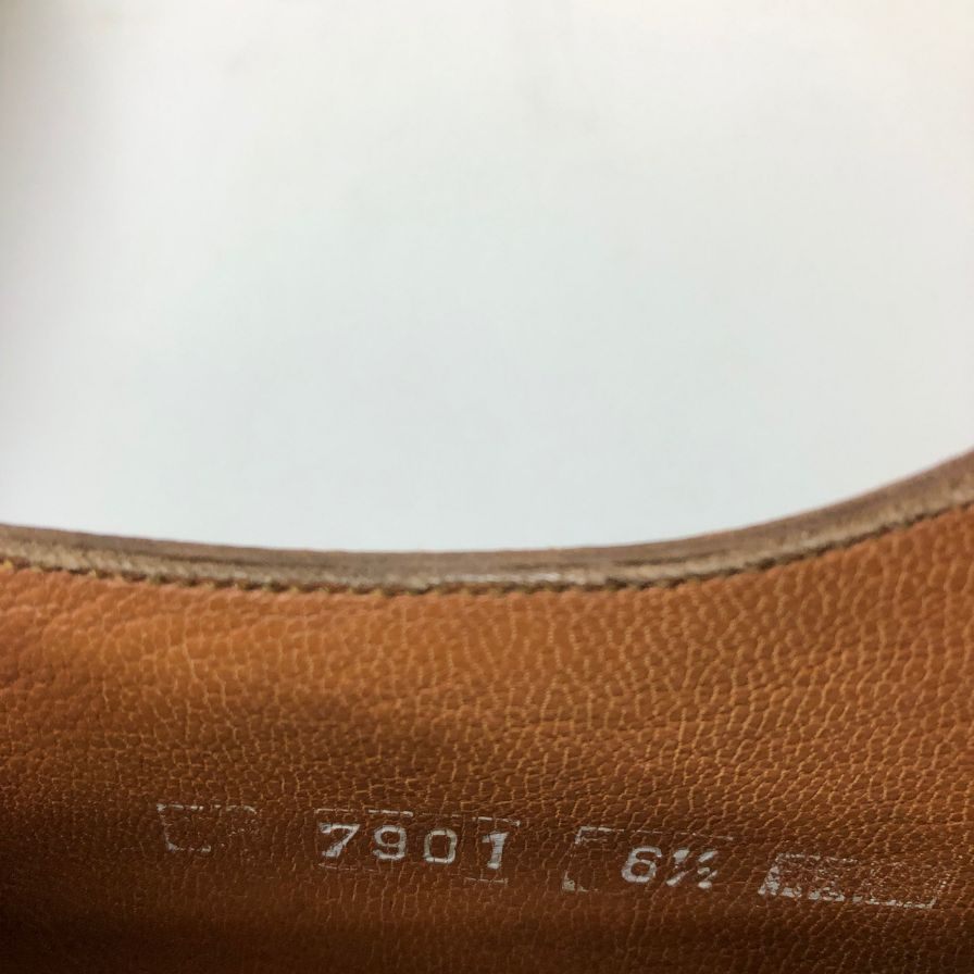 チェザレパチョッティ レザーシューズ 飾り穴 7901 メンズ サイズ6.5 ブラウン系 CESARE PACIOTTI 約25.5cm【AFC44-2】