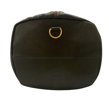ロンシャン ボストンバッグ ブラック レザー LONGCHAMP【AFE4】