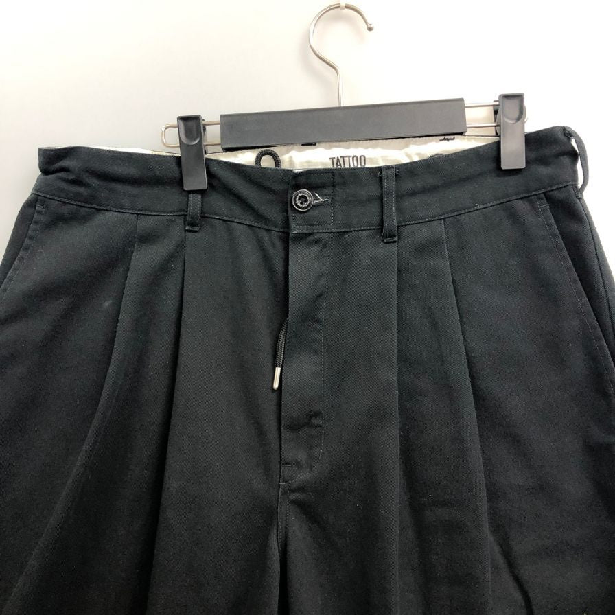 ディッキーズ インスクライブ タトゥー ワイドチノパンツ ブラック サイズXL Dickies INSCRIBE TATTOO 【AFB19】