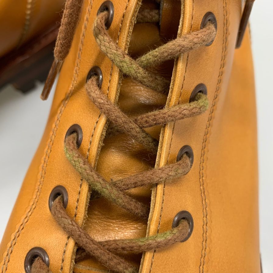 トリッカーズ レースアップブーツ モンキーブーツ M6087 ベージュ系 メンズ サイズ8 Tricker’s ブーツ 約26.5cm【LA】【中古】