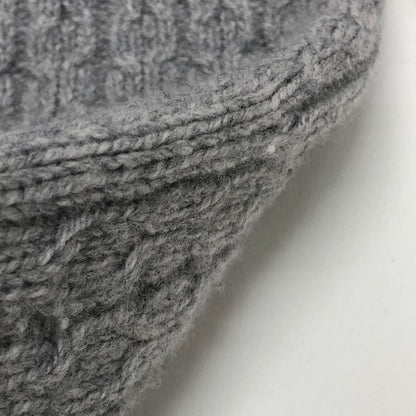 美品◆ドルモア ケーブル ウール クルーネック  ニット メンズ サイズ 44 グレー系  Drumohr 【AFB11】
