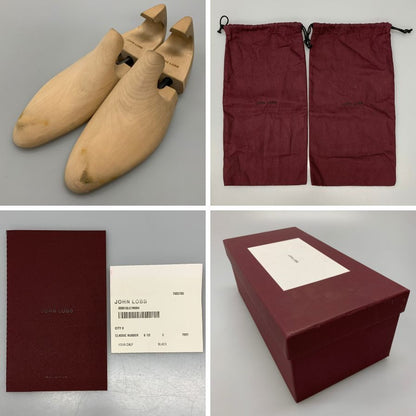 ジョンロブ シティ2 ストレートチップ カーフ ブラック UK6.5E メンズ JOHNLOBB CITY2 ビジネスシューズ 約25.0cm【LA】【中古】