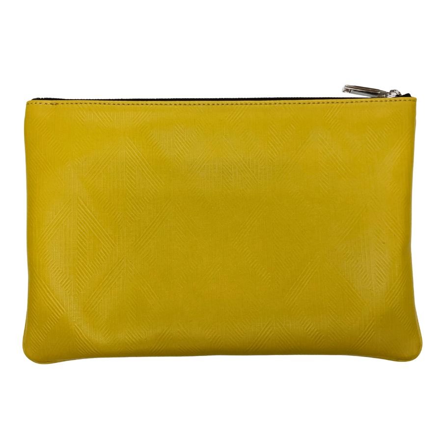 クリスチャンディオール クラッチバッグ CDダイヤモンド イエロー レザー Christian Dior【AFI22】