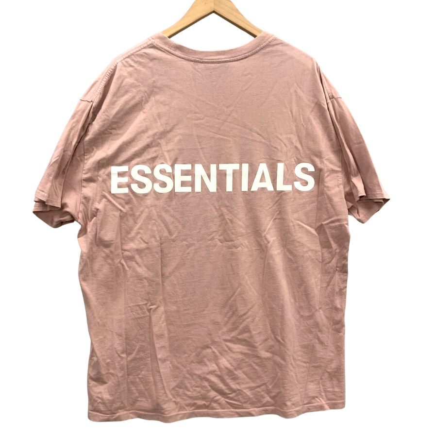 中古◆エフオージー エッセンシャルズ Tシャツ バックロゴ メンズ サイズL ピンク系 FOG ESSENTIALS 【AFB14】