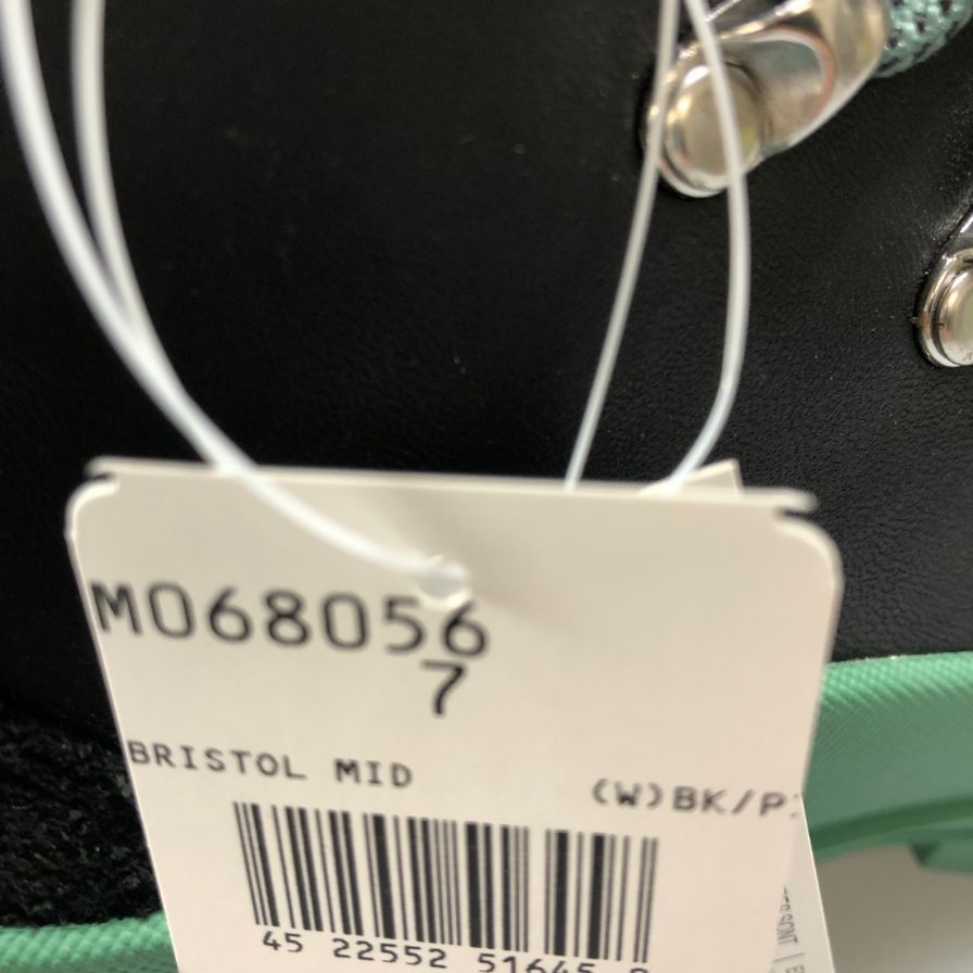 メレル ブーツ トレッキングブーツ Bristol MID レディース サイズ24 ブラック グリーン系 MERRELL 約24.0cm【AFD1】