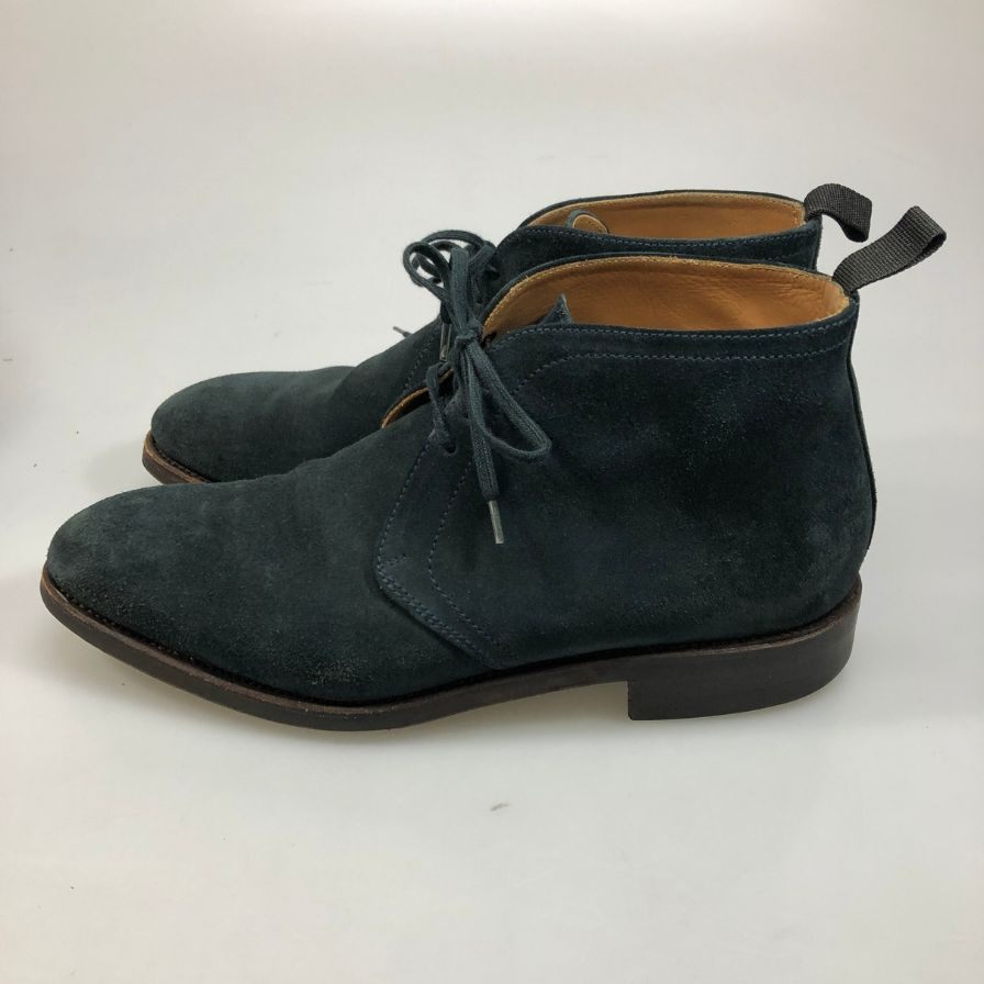 カルミナ  チャッカブーツ スエード メンズ  ネイビー サイズUK6.5 Carmina 約25.0cm【AFD9】