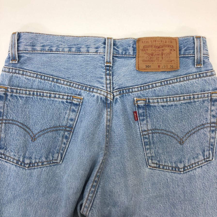 リーバイス デニム 501 95年製 ボタン裏501 USA製 インディゴ メンズ W29 L36 LEVI’S 【AFB36】