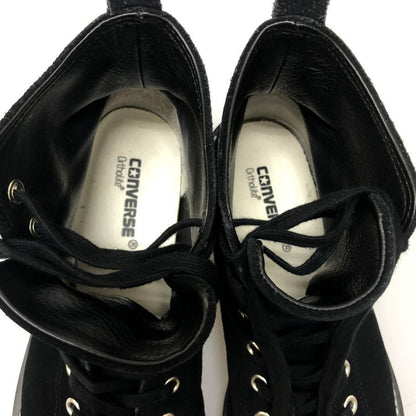 コンバース ハイカットスニーカー オールスター ロングライフハイ スエード メンズ ブラック サイズUS9.5 CONVERSE 約28.0cm【AFC28】