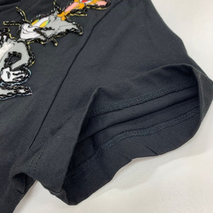 美品◆ドレープ Tシャツ メンズ ディズニー&ワーナーブラザーズ ビーズ付き サイズ不明 DRAPE 【AFB46】