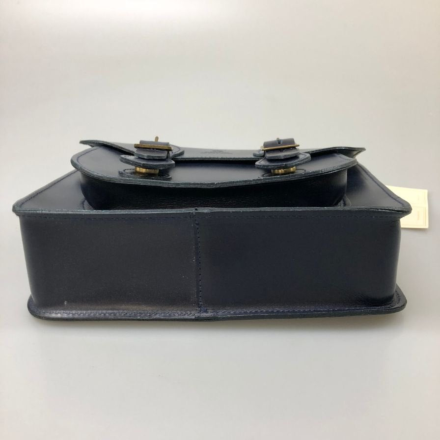 グレンロイヤル ショルダーバッグ サッチェル 9インチ ブライドルレザー ネイビー GLENROYAL SATCHEL BAG 9INCH【AFE9】