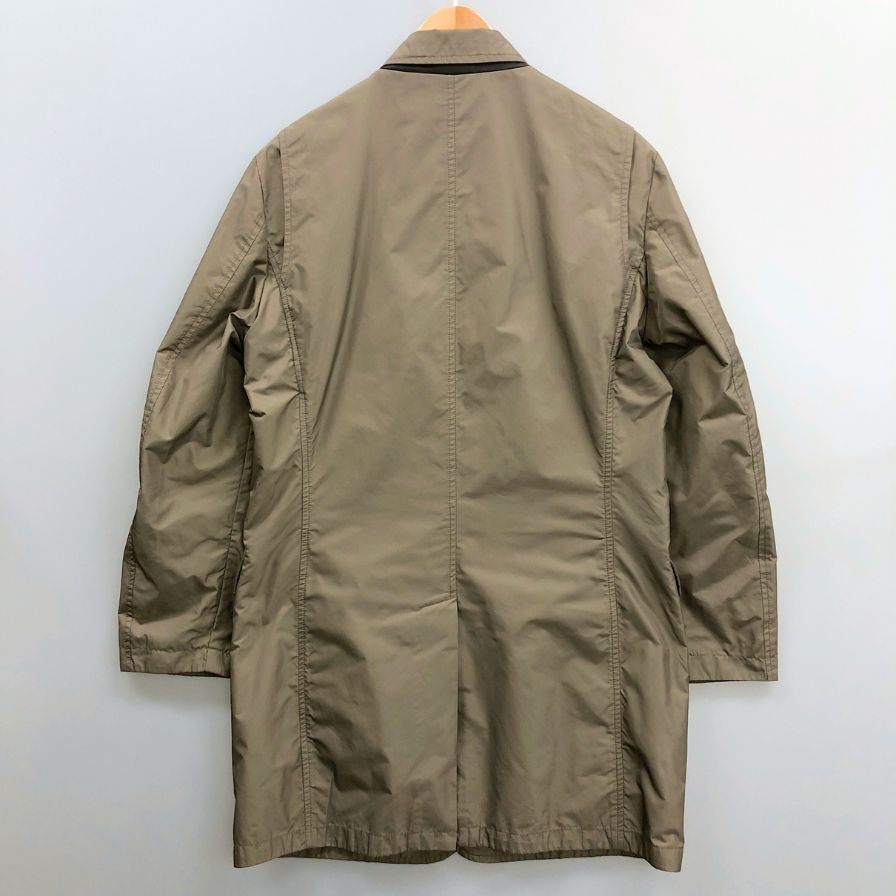 極美品◆ムーレー ジャケット LORENZO ポリエステル ジップ ボタン メンズ ベージュ サイズ46 MOORER 【AFB37】