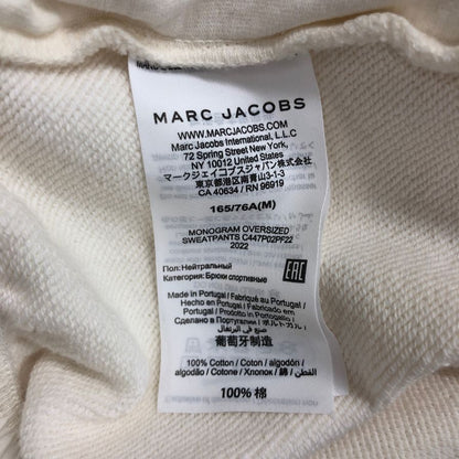 マークジェイコブス スウェットパンツ モノグラム サイズM メンズ ホワイト系 MARC JACOBS 【AFB17】