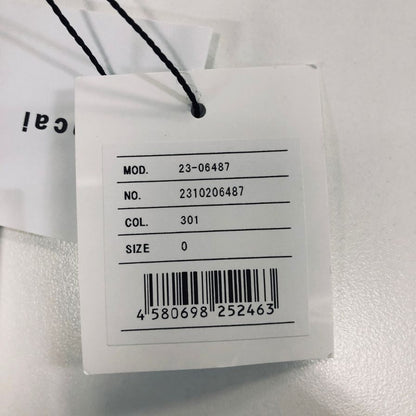 サカイ ブラックデニム カーゴロングスカート 23-06487 サイズ0 グレー sacai【AFB22】