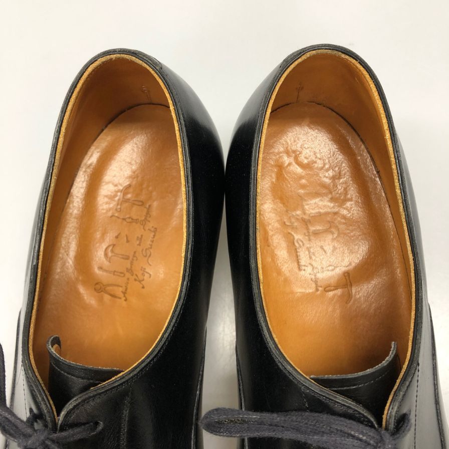 スピーゴラ レースアップシューズ パンチドキャップトゥ ブラック メンズ SPIGOLA ビジネスシューズ【LA】【中古】