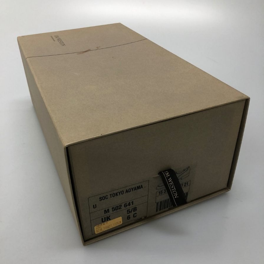 ジェイエムウエストン レザーシューズ ゴルフ 641 Uチップ スエード タン ブラウン サイズUK5 J.M. WESTON ビジネスシューズ 約23.5cm【LA】【中古】