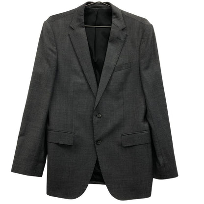 極美品◆ヒューゴボス テーラードジャケット 2B ウール メンズ サイズ48 メンズ グレー系 HUGO BOSS 【AFA17】