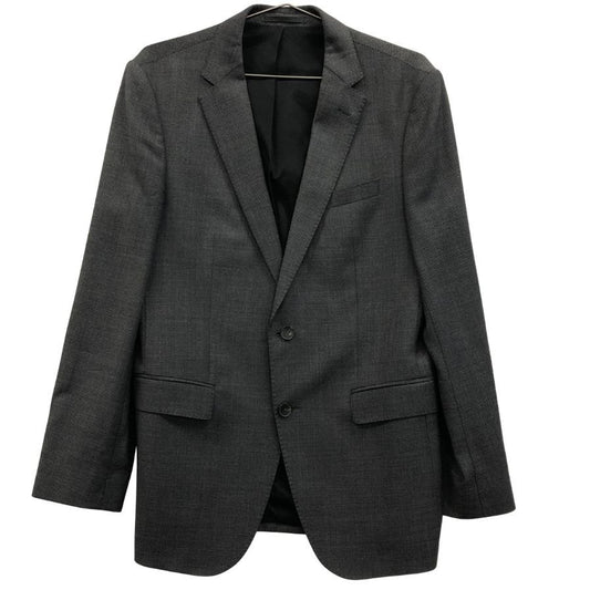 極美品◆ヒューゴボス テーラードジャケット 2B ウール メンズ サイズ48 メンズ グレー系 HUGO BOSS 【AFA17】