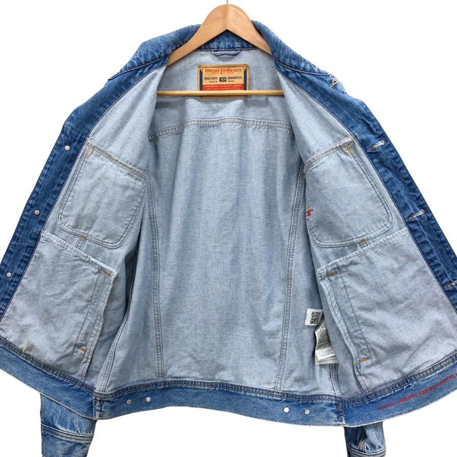 DIESEL ディーゼル ヴィンテージウォッシュ 裏ボア 中綿デニムジャケット DIESEL 【並行輸入品】ディーゼル デニムジャケット ボア付き G