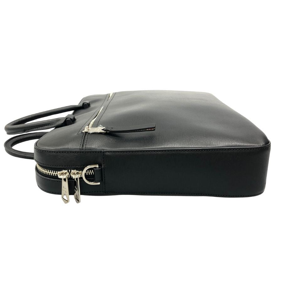 ポールスミス ストローグレインレザー 2way ビジネスバッグ ストラップ付 APS541 メンズ ブラック PaulSmith【AFE8】