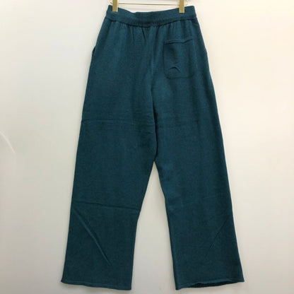 キャッシュ＆バルバ モンゴリアン カシミヤ ワイドパンツ OMCPT001 グリーン サイズ2 Cash & Barba 【AFB8】
