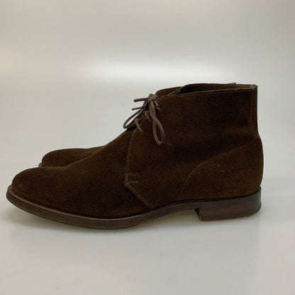 クロケット&ジョーンズ チャッカブーツ スエード ブラウン メンズ サイズ7 CROKETT&JONES CHUKKA ブーツ 約25.5cm【LA】【中古】