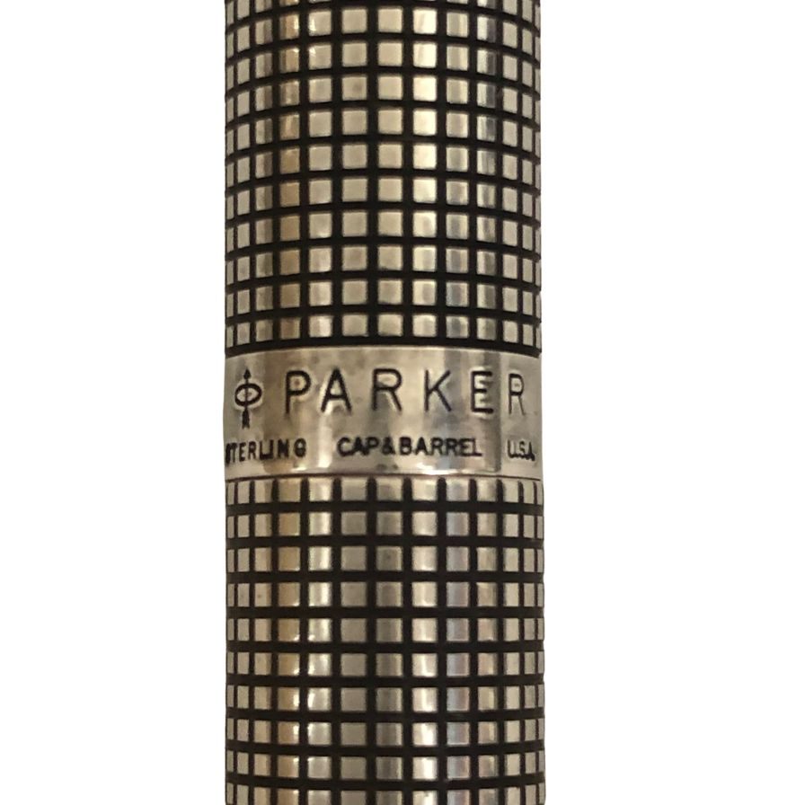 パーカー 万年筆 スターリングシルバー シズレ ペン先14K 格子柄 PARKER【AFI15】