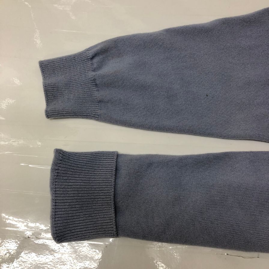 美品◆ヨネトミ リジッドカシミア クルーネック セーター カシミア100% 日本製 メンズ サイズ4 パープル Yonetomi 【AFB8】