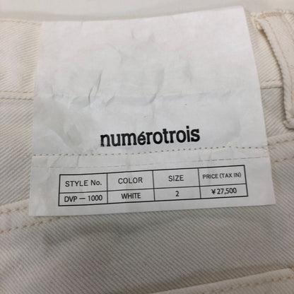 ヌメロトワ デニムパンツ ホワイト メンズ サイズ 2 numerotrois 【AFB30】