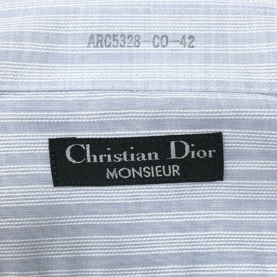 クリスチャンディオールムッシュ 半袖シャツ デッドストック ブルー メンズ サイズ42 Christian Dior MONSIEUR【LA】