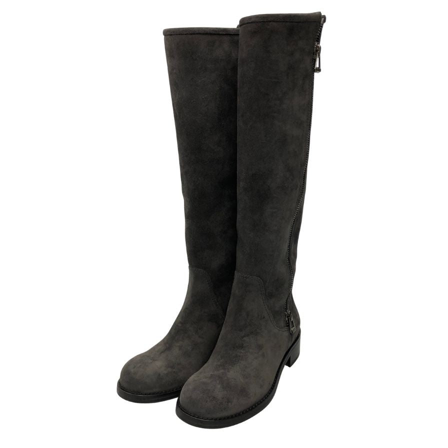 ジミーチュウ ロングブーツ ヌバックレザー サイズ36 レディース グレー系 JIMMY CHOO 約23.0cm【AFD1】