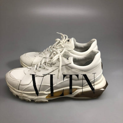 ヴァレンティノ ガラヴァーニ ローカットスニーカー バウンス VLTN ホワイト サイズ41.5 VALENTINO GARAVANI 約26.5cm【AFC34】
