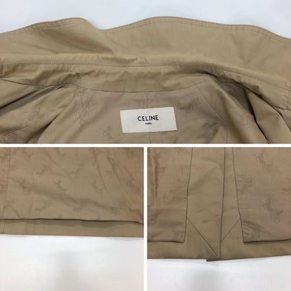 中古◆セリーヌ バイエディスリマン トレンチコート ベージュ レディース サイズ36  CELINE by HediSlimane 【AFA11】